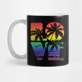 Love is Love Gay Pride LGBT Beach | BearlyBrand Mug